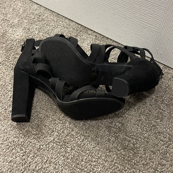 Bamboo Limelight Black Strap Heels. Size 9. - Picture 5 of 5